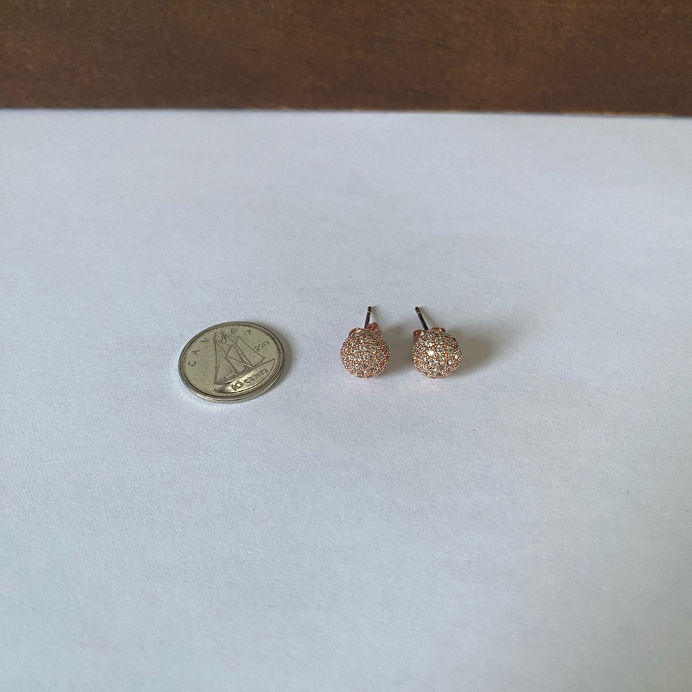 Elegant Rose Gold Stud Earrings